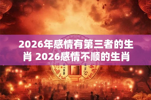 2026年感情有第三者的生肖 2026感情不顺的生肖