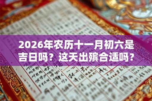 2026年农历十一月初六是吉日吗？这天出殡合适吗？