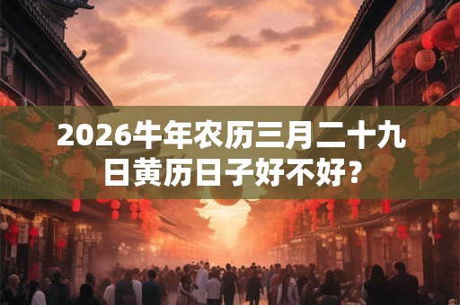 2026牛年农历三月二十九日黄历日子好不好？