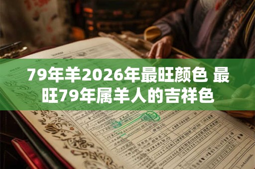 79年羊2026年最旺颜色 最旺79年属羊人的吉祥色