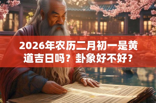 2026年农历二月初一是黄道吉日吗？卦象好不好？