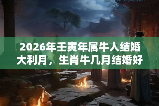 2026年壬寅年属牛人结婚大利月，生肖牛几月结婚好