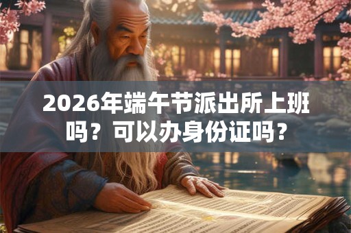 2026年端午节派出所上班吗？可以办身份证吗？
