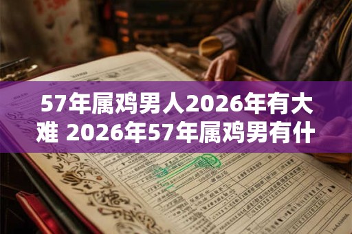 57年属鸡男人2026年有大难 2026年57年属鸡男有什么灾祸