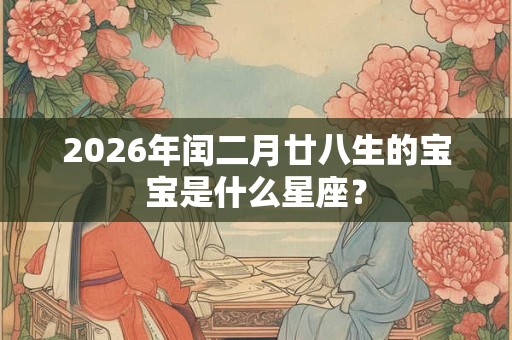 2026年闰二月廿八生的宝宝是什么星座？