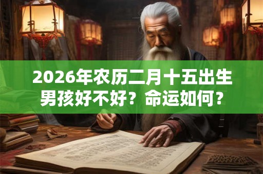 2026年农历二月十五出生男孩好不好？命运如何？