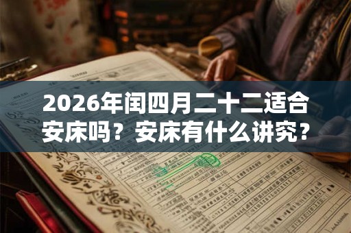 2026年闰四月二十二适合安床吗？安床有什么讲究？