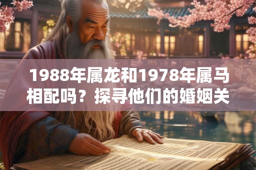 1988年属龙和1978年属马相配吗?探寻他们的婚姻关系 1988年属龙和1978年属马相配吗?探寻他们的婚姻关系