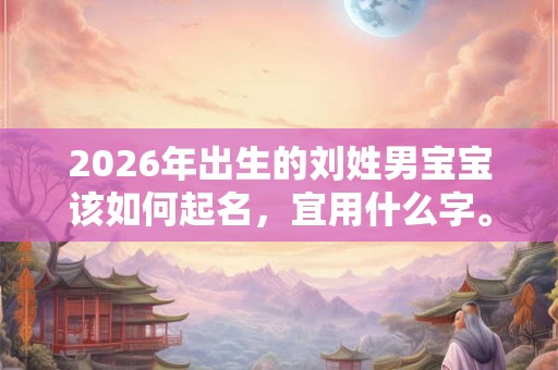 2026年出生的刘姓男宝宝该如何起名，宜用什么字。