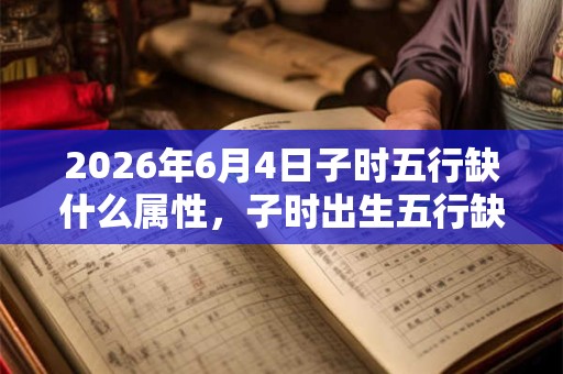 2026年6月4日子时五行缺什么属性，子时出生五行缺什么