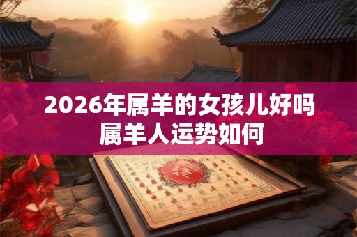 2026年属羊的女孩儿好吗 属羊人运势如何