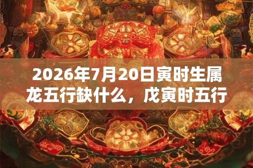 2026年7月20日寅时生属龙五行缺什么,戊寅时五行缺什么 2026年7月20日寅时生属龙五行缺什么,戊寅时五行缺什么