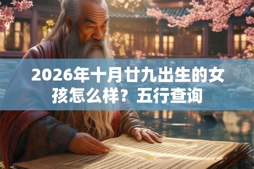 2026年十月廿九出生的女孩怎么样？五行查询