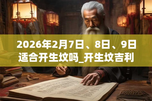 2026年2月7日、8日、9日适合开生坟吗_开生坟吉利吗