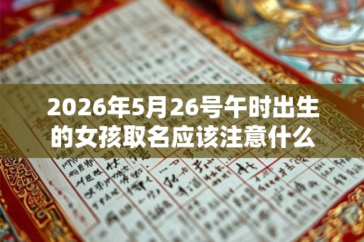 2026年5月26号午时出生的女孩取名应该注意什么 2026年5月26号午时出生的女孩取名应该注意什么