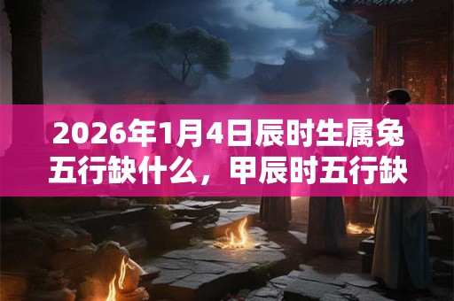 2026年1月4日辰时生属兔五行缺什么，甲辰时五行缺什么