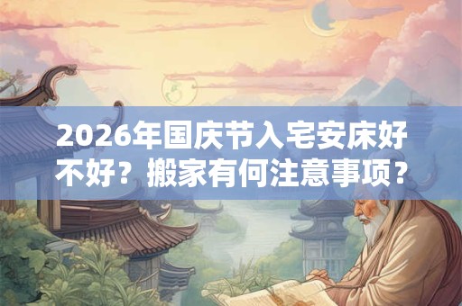 2026年国庆节入宅安床好不好？搬家有何注意事项？