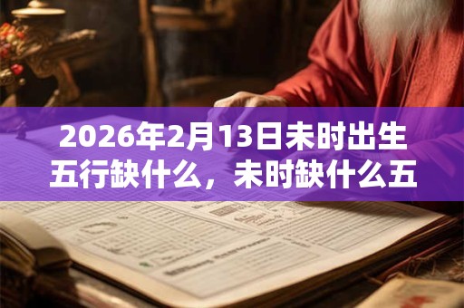 2026年2月13日未时出生五行缺什么，未时缺什么五行