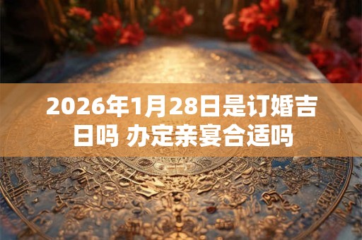 2026年1月28日是订婚吉日吗 办定亲宴合适吗