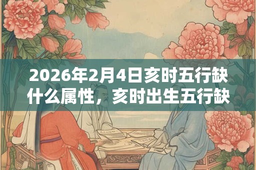 2026年2月4日亥时五行缺什么属性,亥时出生五行缺什么 2026年2月4日亥时五行缺什么属性,亥时出生五行缺什么