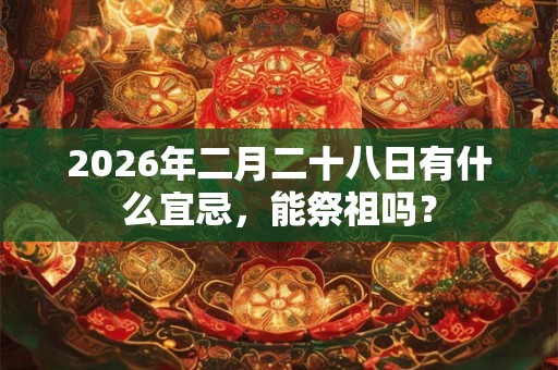 2026年二月二十八日有什么宜忌,能祭祖吗? 2026年二月二十八日有什么宜忌,能祭祖吗?