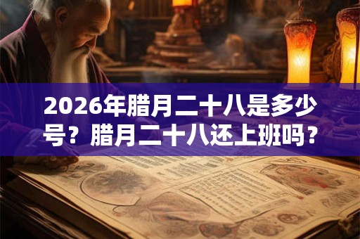 2026年腊月二十八是多少号？腊月二十八还上班吗？