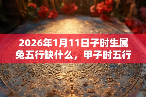 2026年1月11日子时生属兔五行缺什么，甲子时五行缺什么