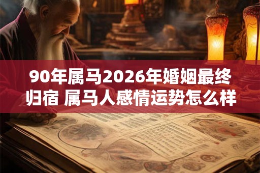 90年属马2026年婚姻最终归宿 属马人感情运势怎么样 90年属马2026年婚姻最终归宿 属马人感情运势怎么样