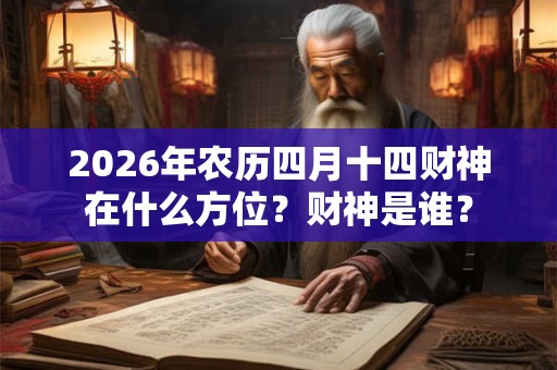 2026年农历四月十四财神在什么方位？财神是谁？