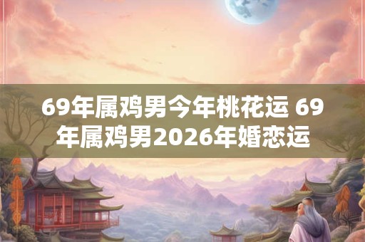 69年属鸡男今年桃花运 69年属鸡男2026年婚恋运