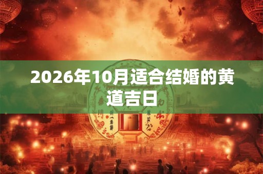 2026年10月适合结婚的黄道吉日