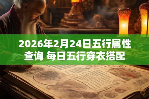 2026年2月24日五行属性查询 每日五行穿衣搭配