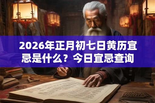 2026年正月初七日黄历宜忌是什么?今日宜忌查询 2026年正月初七日黄历宜忌是什么?今日宜忌查询