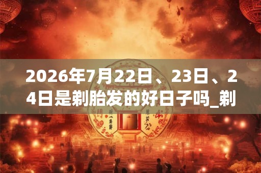2026年7月22日、23日、24日是剃胎发的好日子吗_剃胎发可以吗 2026年7月22日、23日、24日是剃胎发的好日子吗_剃胎发可以吗