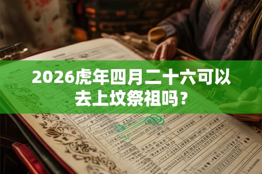 2026虎年四月二十六可以去上坟祭祖吗? 2026虎年四月二十六可以去上坟祭祖吗?