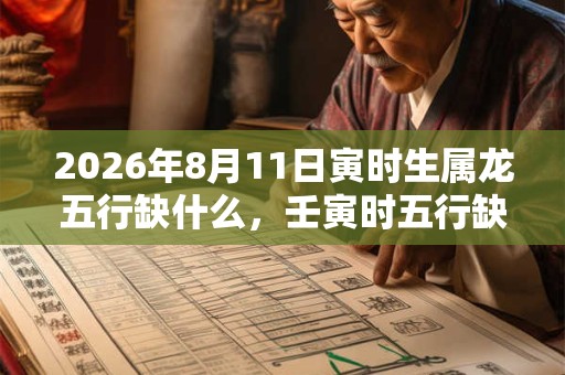 2026年8月11日寅时生属龙五行缺什么，壬寅时五行缺什么