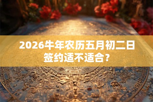 2026牛年农历五月初二日签约适不适合？