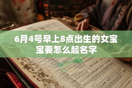 6月4号早上8点出生的女宝宝要怎么起名字