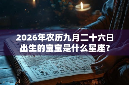2026年农历九月二十六日出生的宝宝是什么星座? 2026年农历九月二十六日出生的宝宝是什么星座?
