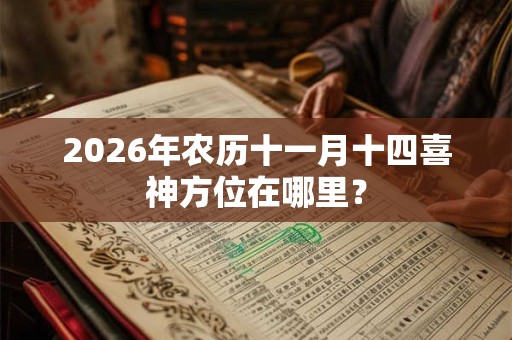 2026年农历十一月十四喜神方位在哪里？