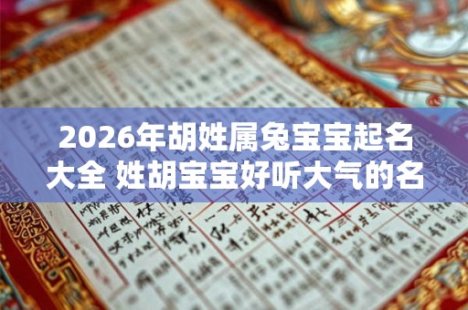 2026年胡姓属兔宝宝起名大全 姓胡宝宝好听大气的名字