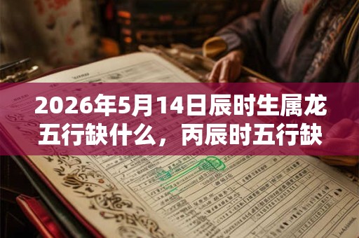 2026年5月14日辰时生属龙五行缺什么，丙辰时五行缺什么