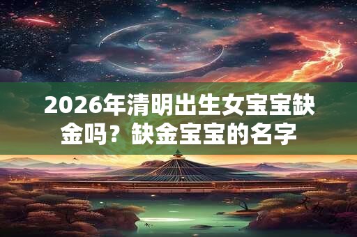 2026年清明出生女宝宝缺金吗？缺金宝宝的名字