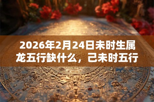 2026年2月24日未时生属龙五行缺什么，己未时五行缺什么