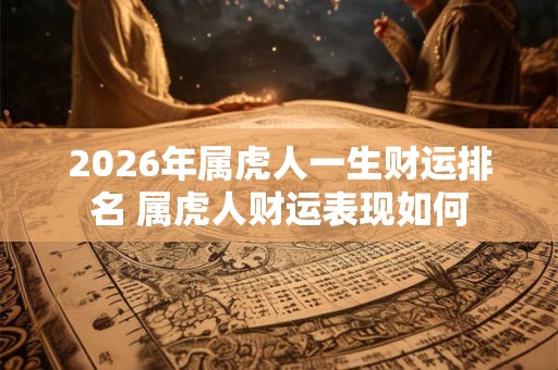 2026年属虎人一生财运排名 属虎人财运表现如何