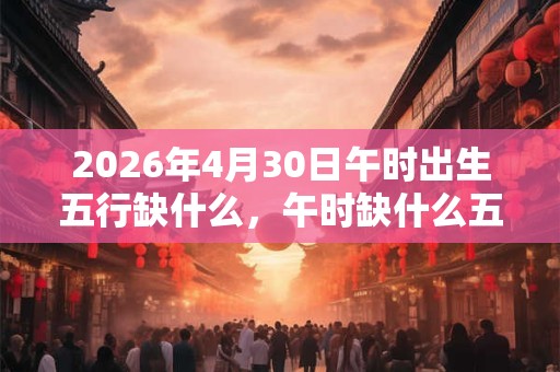 2026年4月30日午时出生五行缺什么,午时缺什么五行 2026年4月30日午时出生五行缺什么,午时缺什么五行