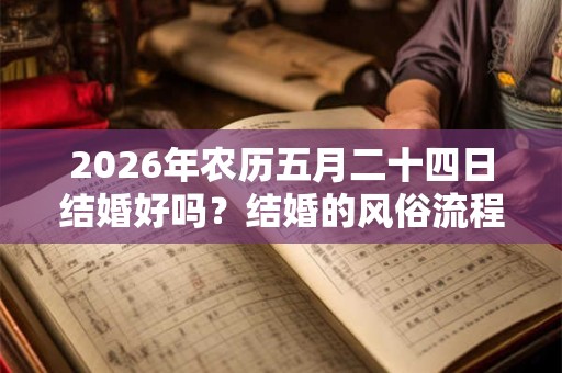 2026年农历五月二十四日结婚好吗？结婚的风俗流程