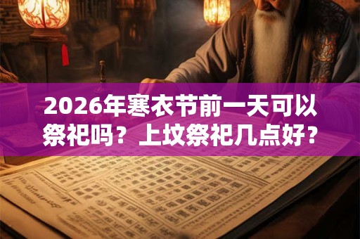 2026年寒衣节前一天可以祭祀吗？上坟祭祀几点好？