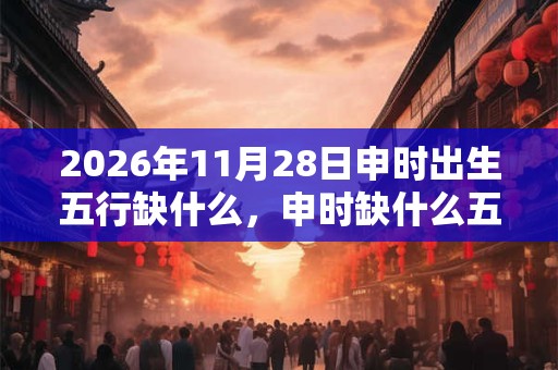 2026年11月28日申时出生五行缺什么，申时缺什么五行
