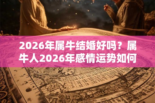 2026年属牛结婚好吗?属牛人2026年感情运势如何? 2026年属牛结婚好吗?属牛人2026年感情运势如何?
